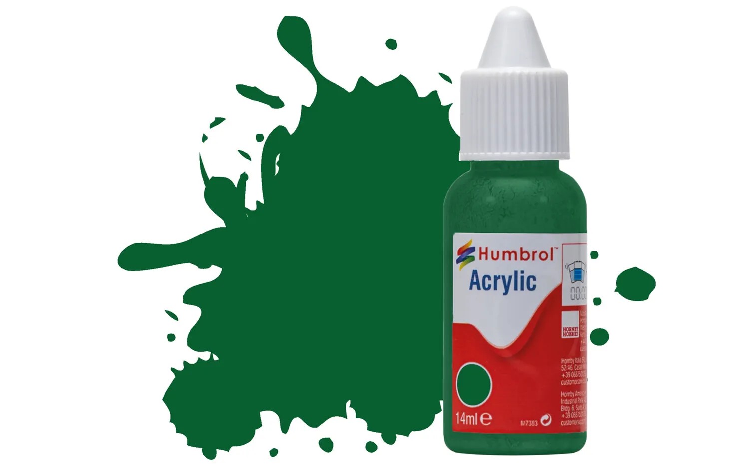 Humbrol No 120 Light Green Matt Acrylic Paint (14ml)
