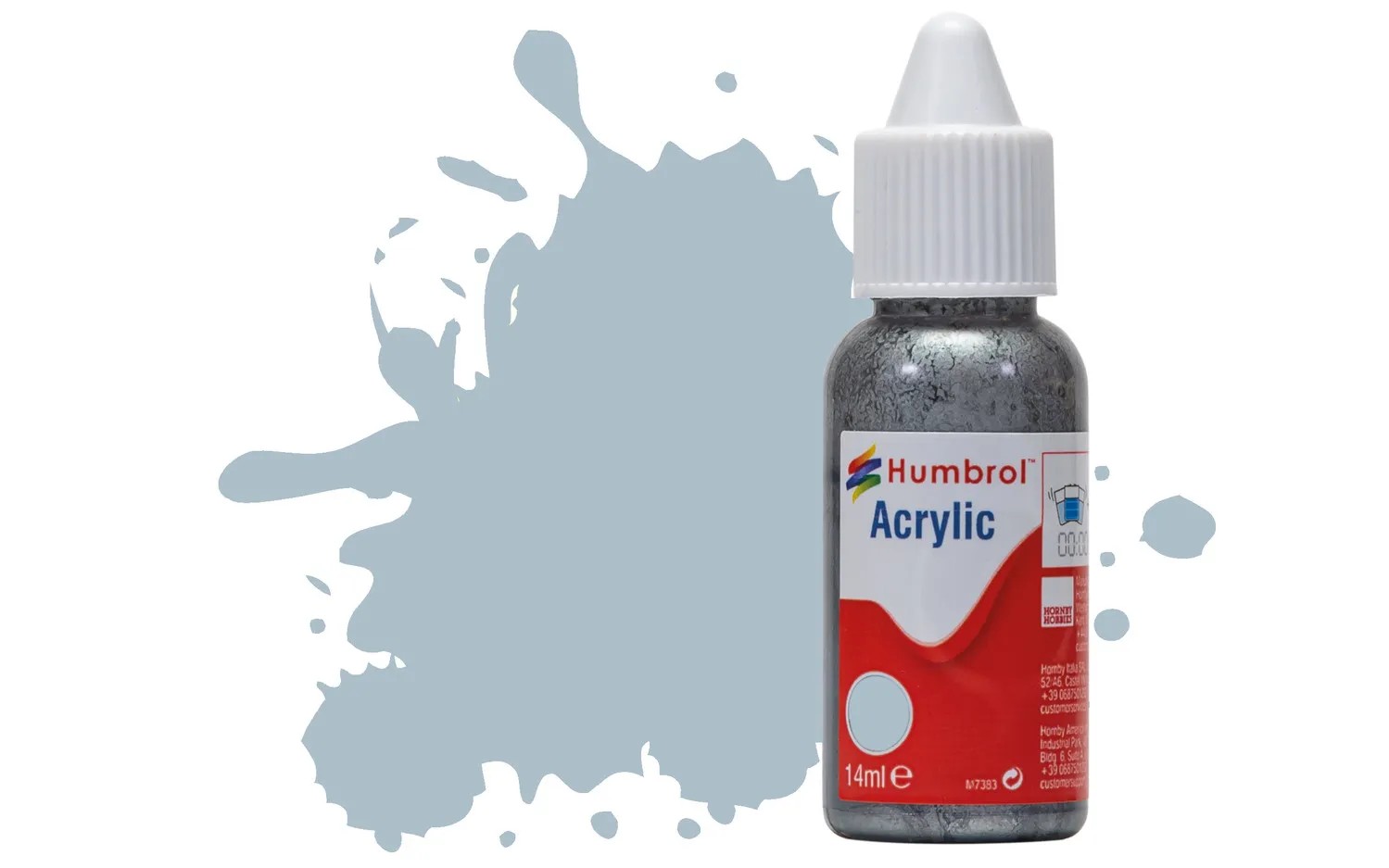 Humbrol No 127 US Ghost Grey Satin Acrylic Paint (14ml)