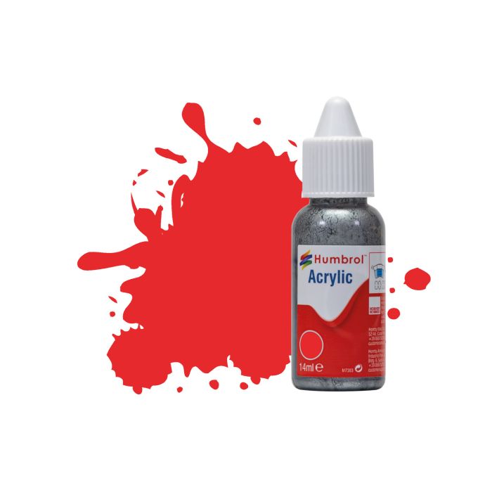 Humbrol No 209 Fire Orange Gloss Acrylic Paint (14ml)