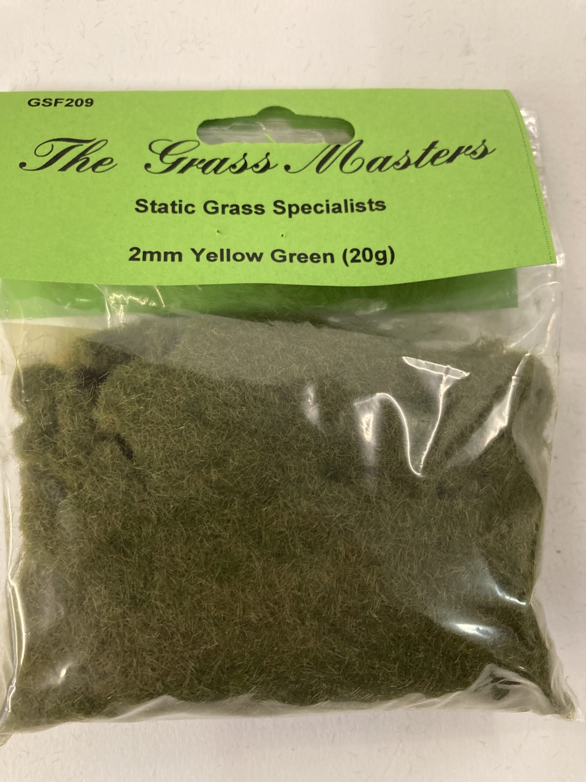Grass Masters Flock - 2mm Yellow Green (20g)