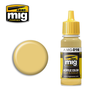 MIG Ammo Acrylic Paint 17ml Gelbbraun