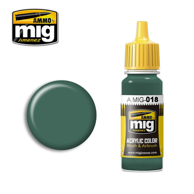 MIG Ammo Acrylic Paint 17ml Waffen SS - Polizei Grun