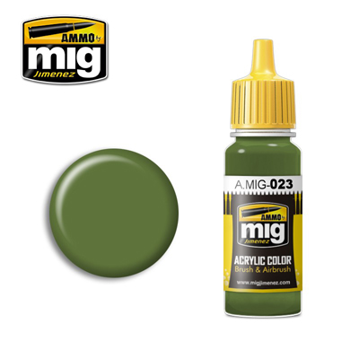 MIG Ammo Acrylic Paint 17ml Protective Green