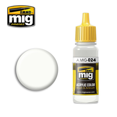 MIG Ammo Acrylic Paint 17ml Washable White Camo