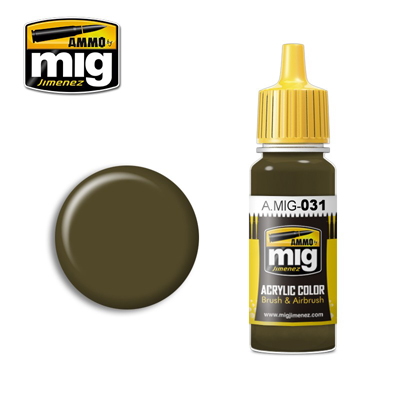 MIG Ammo Acrylic Paint 17ml Green-Khaki