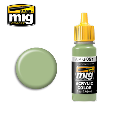 MIG Ammo Acrylic Paint 17ml Medium Light Green