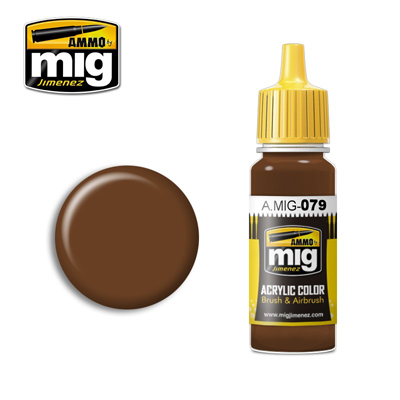 MIG Ammo Acrylic Paint 17ml Brown Clay