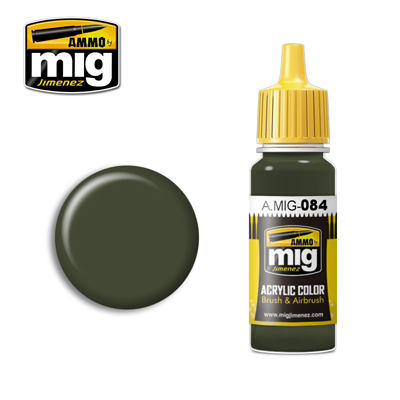 MIG Ammo Acrylic Paint 17ml NATO Green