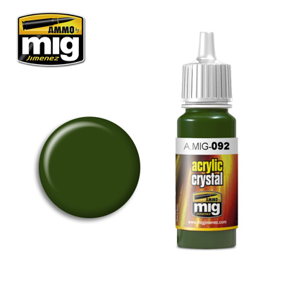 MIG Ammo Acrylic Paint 17ml Crystal Green