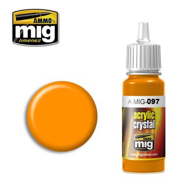 MIG Ammo Acrylic Paint 17ml Crystal Orange