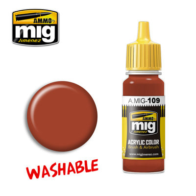 MIG Ammo Acrylic Paint 17ml Washable Rust