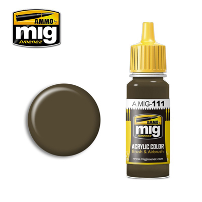 MIG Ammo Acrylic Paint 17ml SCC 2 (Britsh Brown 1941-44 Service Drab)