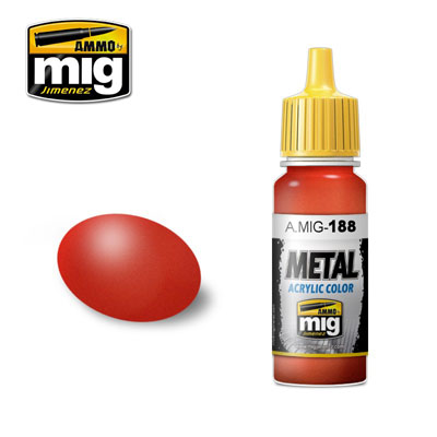 MIG Ammo Acrylic Paint 17ml Metallic Orange