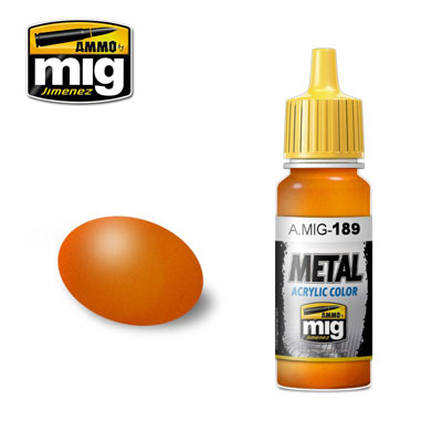 MIG Ammo Acrylic Paint 17ml Metallic Orange