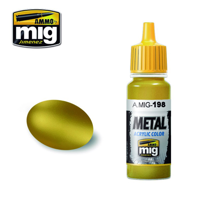 MIG Ammo Acrylic Paint 17ml Gold