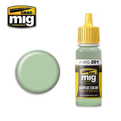 MIG Ammo Acrylic Paint 17ml Light Grey Green