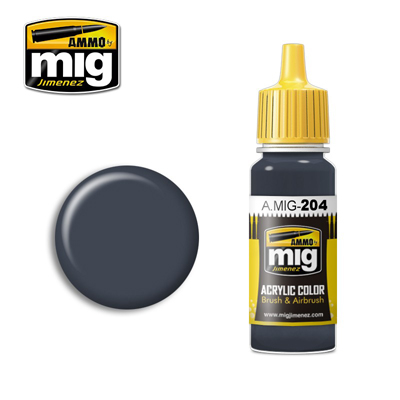 MIG Ammo Acrylic Paint 17ml Medium Gunship Gray