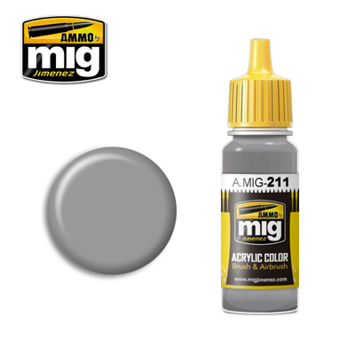 MIG Ammo Acrylic Paint 17ml Medium Gray
