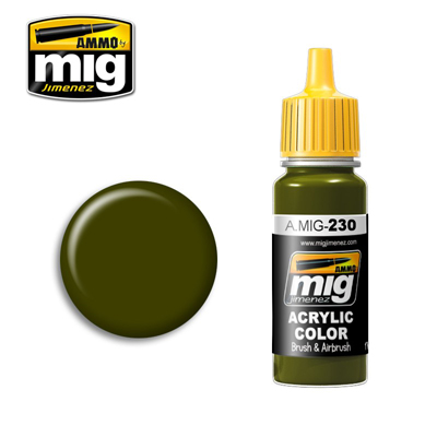 MIG Ammo Acrylic Paint 17ml Camo Green