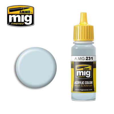 MIG Ammo Acrylic Paint 17ml RLM 65 Hellblau