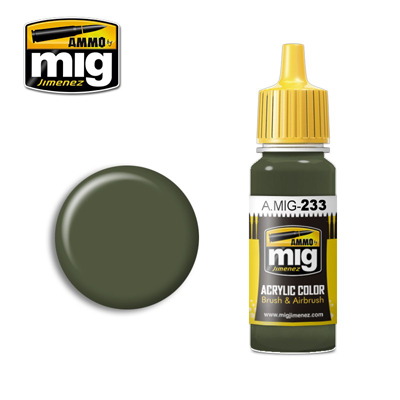 MIG Ammo Acrylic Paint 17ml RLM 71 Dunkelgrun