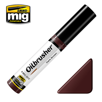 MIG Ammo Oilbrusher Dark Brown