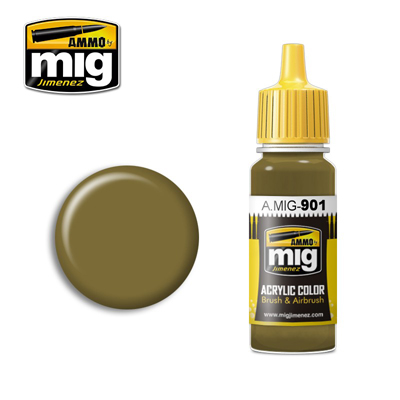 MIG Ammo Acrylic Paint 17ml Dunkelgelb Dark Base