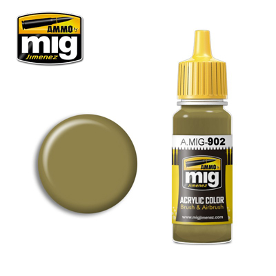 MIG Ammo Acrylic Paint 17ml Dunkelgelb Base