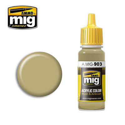 MIG Ammo Acrylic Paint 17ml Dunkelgelb Light Base