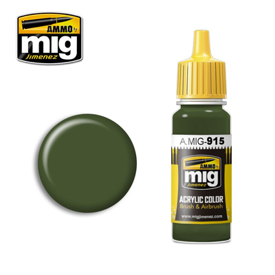 MIG Ammo Acrylic Paint 17ml Dark Green