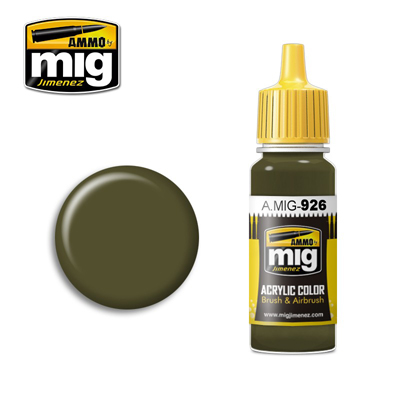 MIG Ammo Acrylic Paint 17ml Olive Drab Base