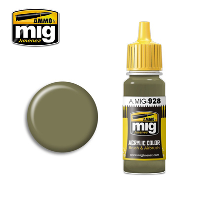 MIG Ammo Acrylic Paint 17ml Olive Drab High Lights