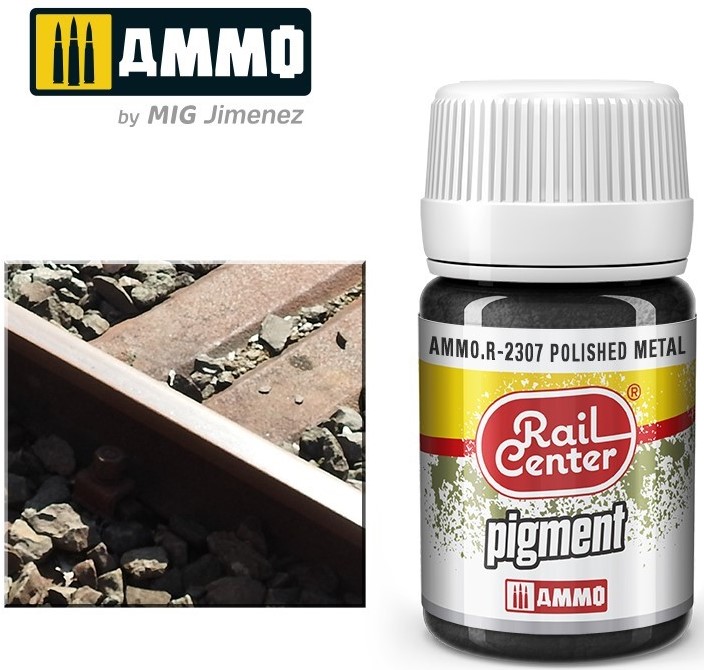 MIG Ammo Rail Center 35ml Polished Metal