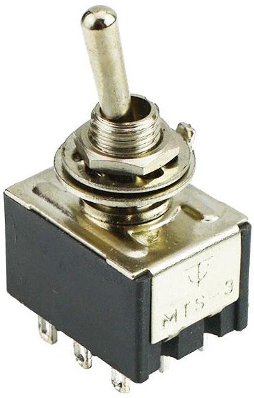 Mini Toggle 3PDT On-On