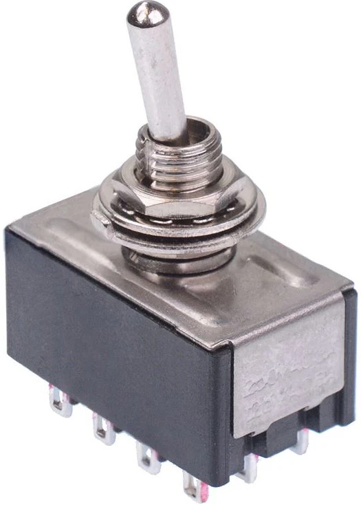 Mini Toggle 4PDT On-On