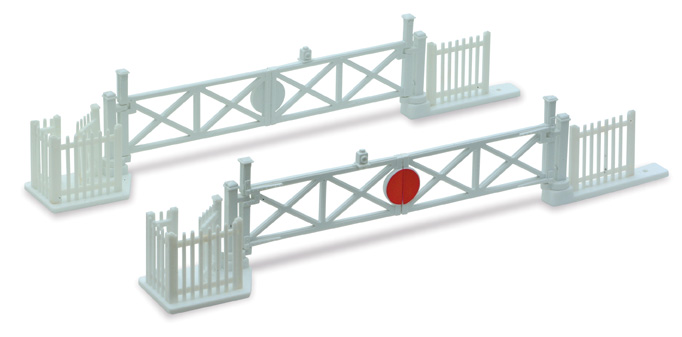 N Gauge Level Crossing Gates (4) with Wicket Gates and Fencing NB-50