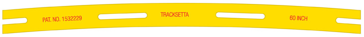 Peco Tracksetta OO Gauge 60" Rad Template
