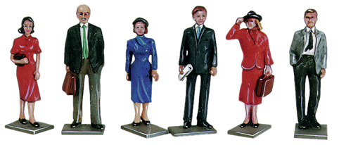 Peco O Gauge Passengers (Cast White Metal) Pack of 6