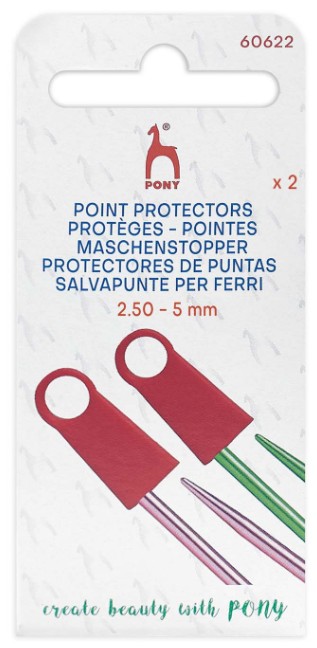 Pony Knit Pin Point Protector x 2 For 2.5mm to 5mm