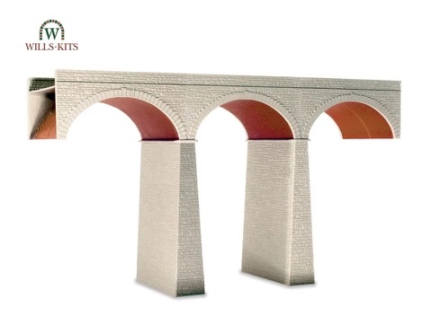 Wills OO/HO Three-Arch Viaduct SS80