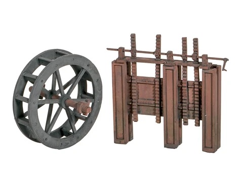 Wills OO Water Wheel & Sluice Gate SS84