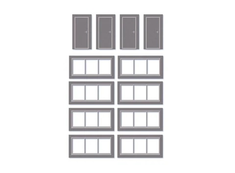 Wills OO Extra Window & Doors SSM314