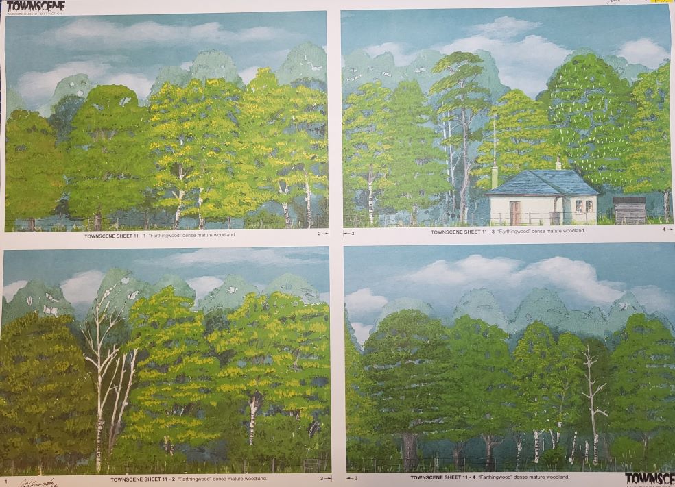 Townscene 4mm/OO "Farthingwood" Backscene Sheet No 11
