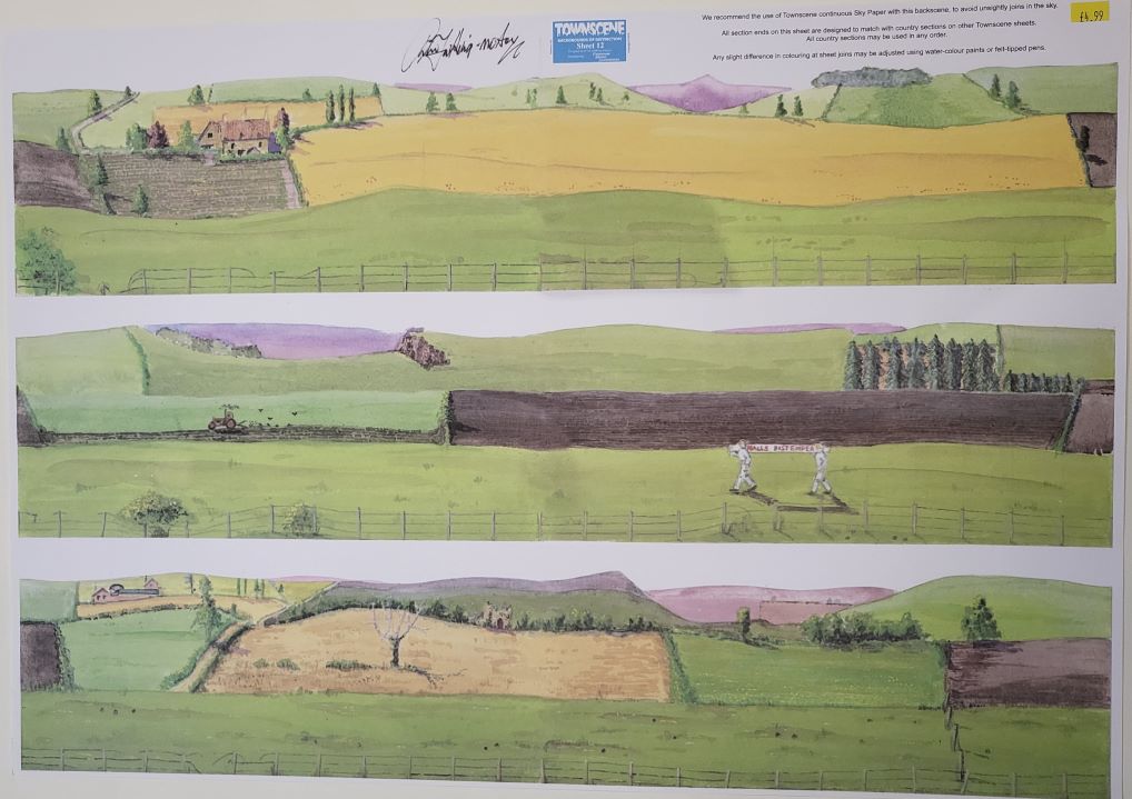 Townscene 4mm/OO Countryside-3 Backscene Sheet No 12
