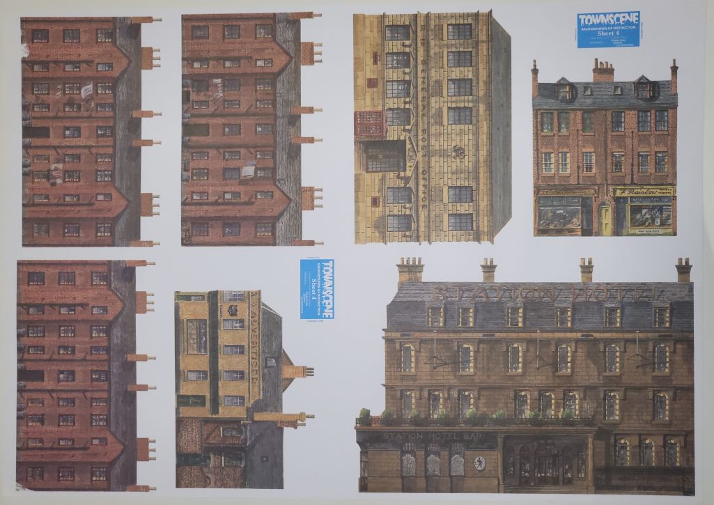 Townscene 4mm/OO Town Buildings Backscene Sheet No 4