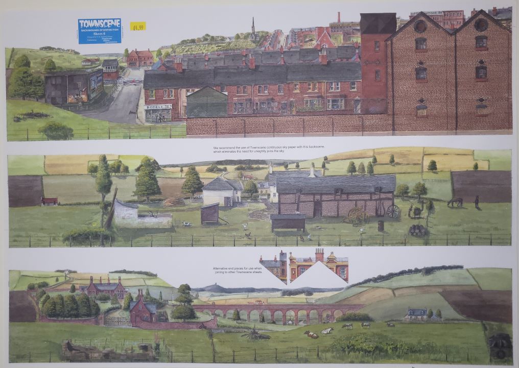 Townscene 4mm/OO Countryside 2 Backscene Sheet No 6