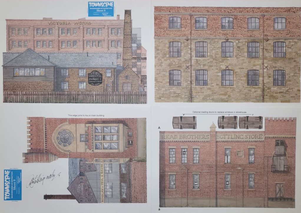 Townscene 4mm/OO Industrial buildings Backscene Sheet No 9
