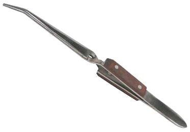 Self-Grip Tweezer Curved 165mm